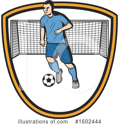 Soccer Player Clipart #1602444 by Vector Tradition SM