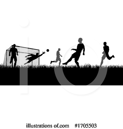 Royalty-Free (RF) Soccer Clipart Illustration by AtStockIllustration - Stock Sample #1705503