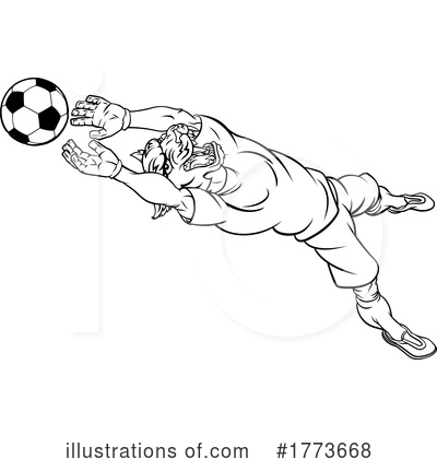 Royalty-Free (RF) Soccer Clipart Illustration by AtStockIllustration - Stock Sample #1773668