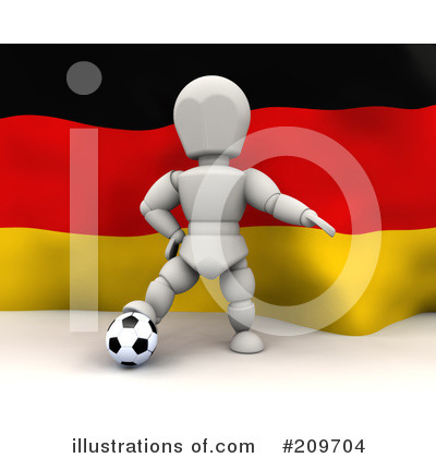 Royalty-Free (RF) Soccer Clipart Illustration by KJ Pargeter - Stock Sample #209704