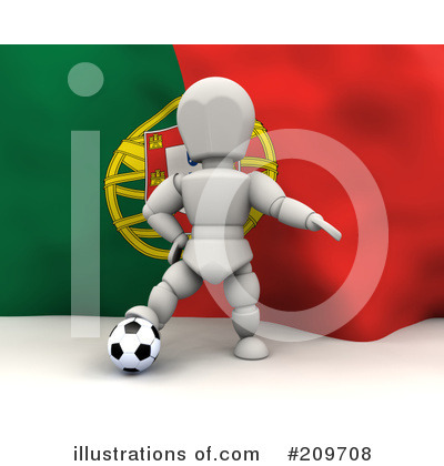 Royalty-Free (RF) Soccer Clipart Illustration by KJ Pargeter - Stock Sample #209708