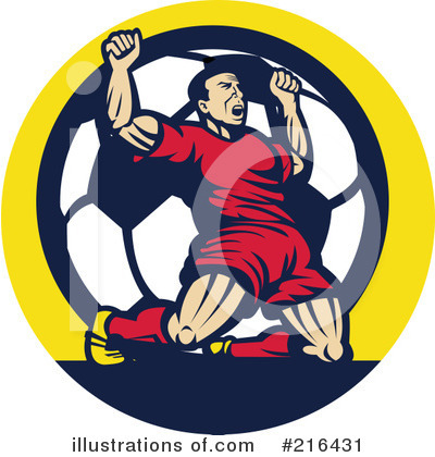 Royalty-Free (RF) Soccer Clipart Illustration by patrimonio - Stock Sample #216431