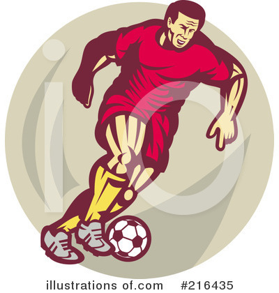 Royalty-Free (RF) Soccer Clipart Illustration by patrimonio - Stock Sample #216435
