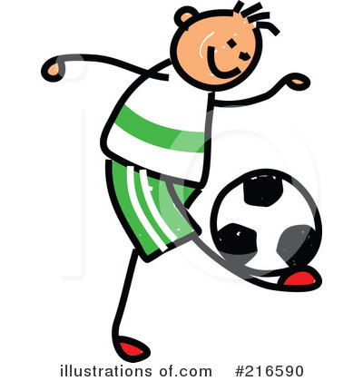 Royalty-Free (RF) Soccer Clipart Illustration by Prawny - Stock Sample #216590