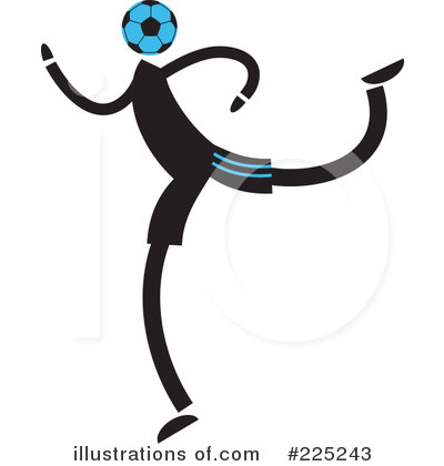 Royalty-Free (RF) Soccer Clipart Illustration by Prawny - Stock Sample #225243