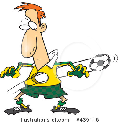 Royalty-Free (RF) Soccer Clipart Illustration by toonaday - Stock Sample #439116