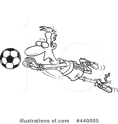 Royalty-Free (RF) Soccer Clipart Illustration by toonaday - Stock Sample #440005