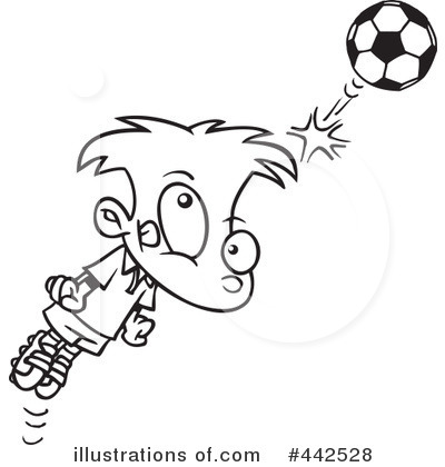 Royalty-Free (RF) Soccer Clipart Illustration by toonaday - Stock Sample #442528