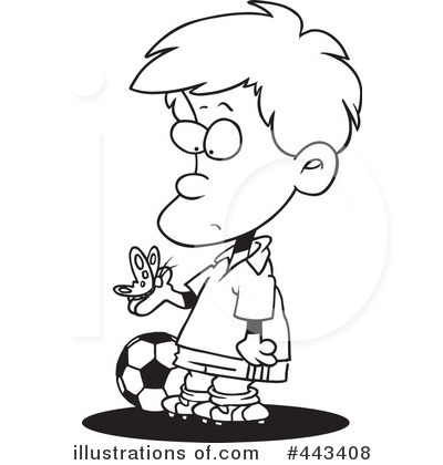 Royalty-Free (RF) Soccer Clipart Illustration by toonaday - Stock Sample #443408