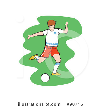 Royalty-Free (RF) Soccer Clipart Illustration by Prawny - Stock Sample #90715