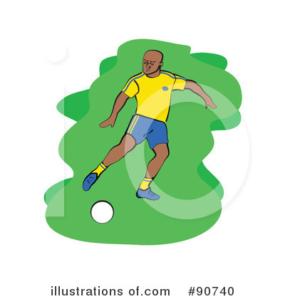 Royalty-Free (RF) Soccer Clipart Illustration by Prawny - Stock Sample #90740