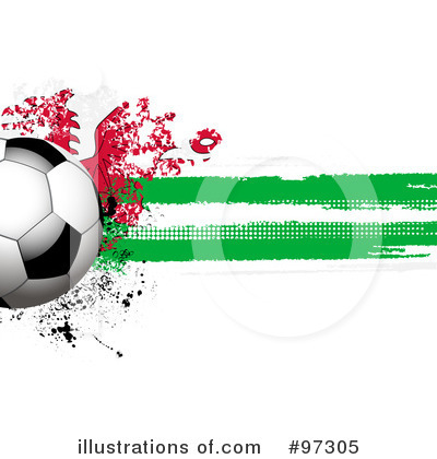 Royalty-Free (RF) Soccer Clipart Illustration by elaineitalia - Stock Sample #97305