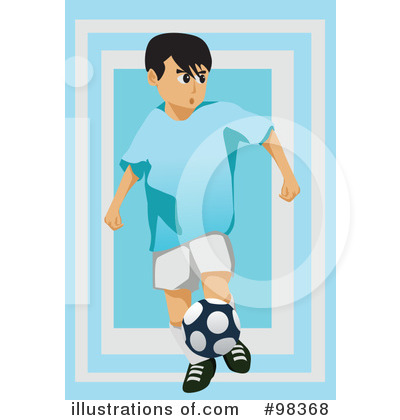 Royalty-Free (RF) Soccer Clipart Illustration by mayawizard101 - Stock Sample #98368