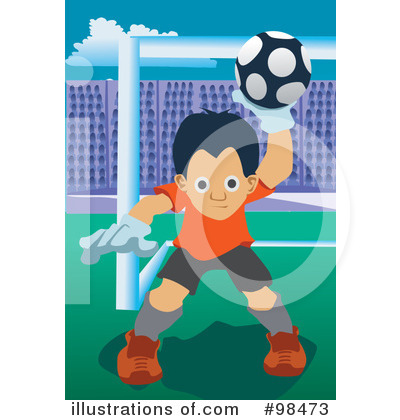 Royalty-Free (RF) Soccer Clipart Illustration by mayawizard101 - Stock Sample #98473