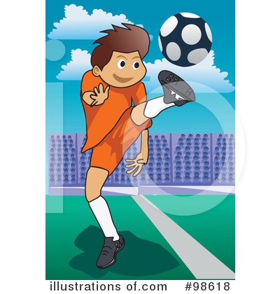 Royalty-Free (RF) Soccer Clipart Illustration by mayawizard101 - Stock Sample #98618