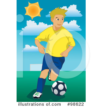 Royalty-Free (RF) Soccer Clipart Illustration by mayawizard101 - Stock Sample #98622