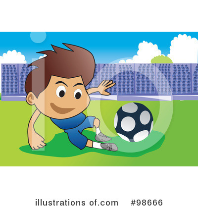 Royalty-Free (RF) Soccer Clipart Illustration by mayawizard101 - Stock Sample #98666