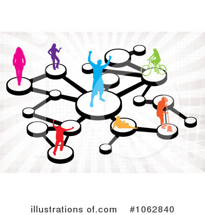 Royalty-Free (RF) Social Network Clipart Illustration by Arena Creative - Stock Sample #1062840