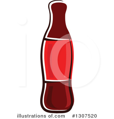 Soda Bottle Clipart #1307520 by Vector Tradition SM