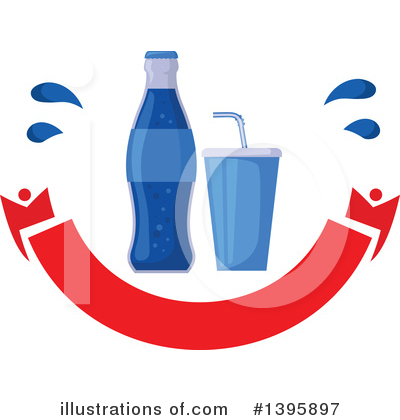 Soda Bottle Clipart #1395897 by Vector Tradition SM