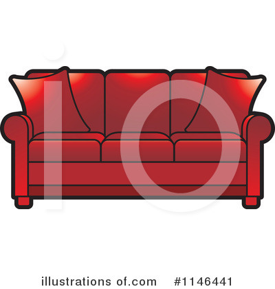 Royalty-Free (RF) Sofa Clipart Illustration by Lal Perera - Stock Sample #1146441