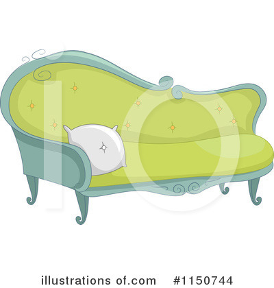 Royalty-Free (RF) Sofa Clipart Illustration by BNP Design Studio - Stock Sample #1150744