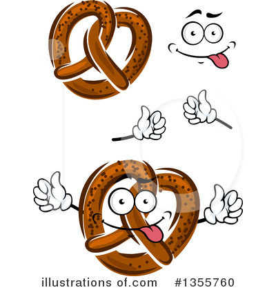 Royalty-Free (RF) Soft Pretzel Clipart Illustration by Vector Tradition SM - Stock Sample #1355760
