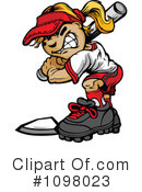 Softball Clipart #1098023 by Chromaco