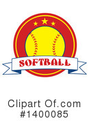 Softball Clipart #1400085 by Hit Toon
