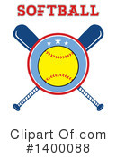 Softball Clipart #1400088 by Hit Toon