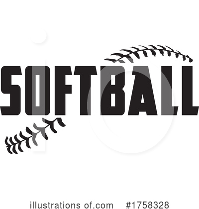 Softball Clipart #1758328 by Johnny Sajem
