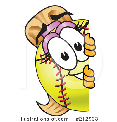 Softball Mascot Clipart #212933 by Toons4Biz