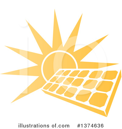Solar Panels Clipart #1374636 by AtStockIllustration