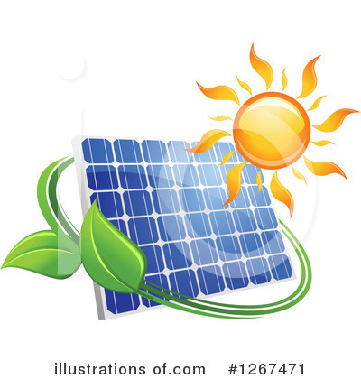 Solar Panels Clipart #1267471 by Vector Tradition SM