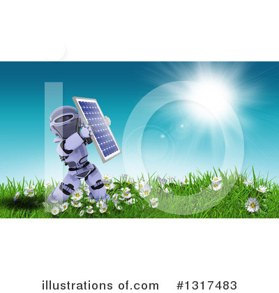 Royalty-Free (RF) Solar Panel Clipart Illustration by KJ Pargeter - Stock Sample #1317483