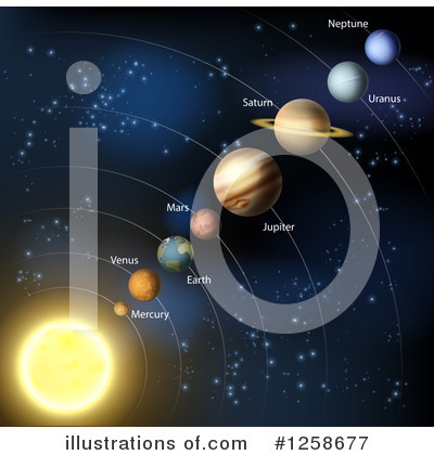 Royalty-Free (RF) Solar System Clipart Illustration by AtStockIllustration - Stock Sample #1258677