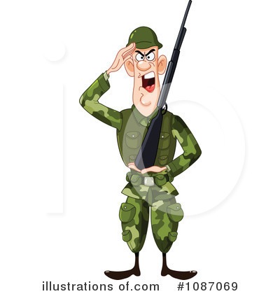 Royalty-Free (RF) Soldier Clipart Illustration by yayayoyo - Stock Sample #1087069