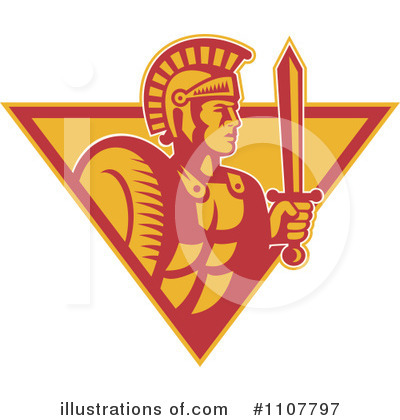 Royalty-Free (RF) Soldier Clipart Illustration by patrimonio - Stock Sample #1107797