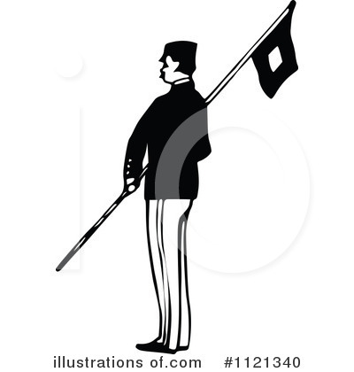 Royalty-Free (RF) Soldier Clipart Illustration by Prawny Vintage - Stock Sample #1121340