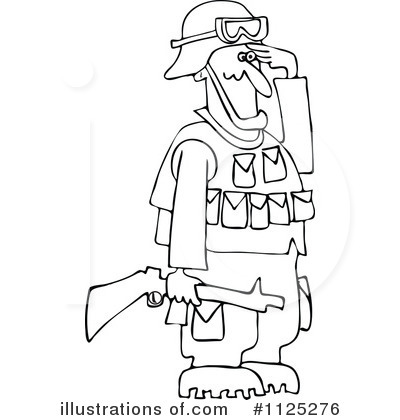 Royalty-Free (RF) Soldier Clipart Illustration by djart - Stock Sample #1125276