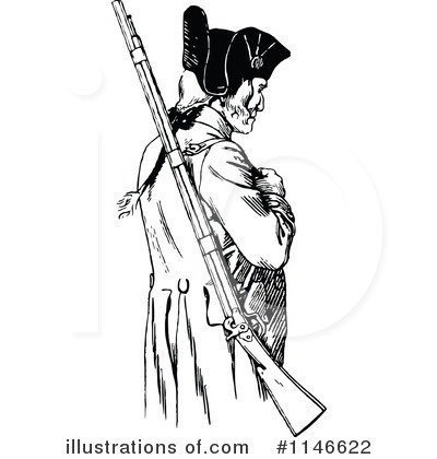 Royalty-Free (RF) Soldier Clipart Illustration by Prawny Vintage - Stock Sample #1146622