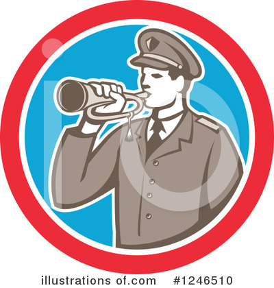 Royalty-Free (RF) Soldier Clipart Illustration by patrimonio - Stock Sample #1246510