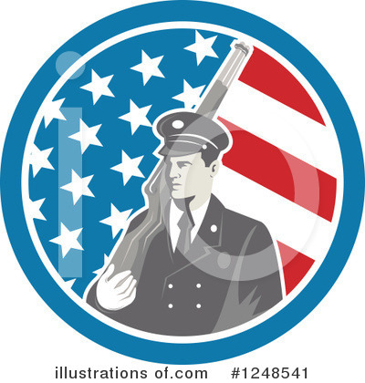 Royalty-Free (RF) Soldier Clipart Illustration by patrimonio - Stock Sample #1248541