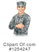 Soldier Clipart #1254247 by AtStockIllustration