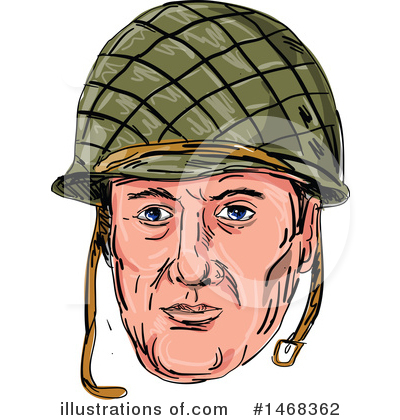 Royalty-Free (RF) Soldier Clipart Illustration by patrimonio - Stock Sample #1468362