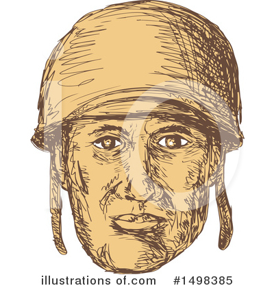 Royalty-Free (RF) Soldier Clipart Illustration by patrimonio - Stock Sample #1498385