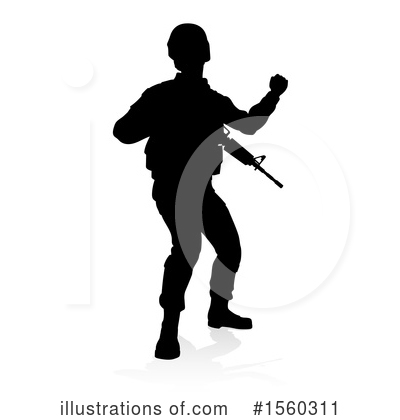 Royalty-Free (RF) Soldier Clipart Illustration by AtStockIllustration - Stock Sample #1560311