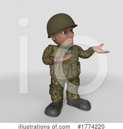 Royalty-Free (RF) Soldier Clipart Illustration by KJ Pargeter - Stock Sample #1774220