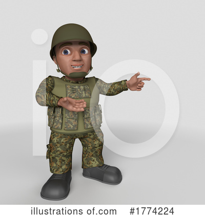 Royalty-Free (RF) Soldier Clipart Illustration by KJ Pargeter - Stock Sample #1774224
