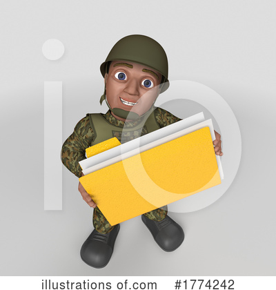 Royalty-Free (RF) Soldier Clipart Illustration by KJ Pargeter - Stock Sample #1774242